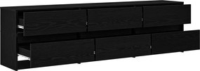 vidaXL Μονάδες TV 180 x 34 x 50 εκ Μαύρη Οξυά