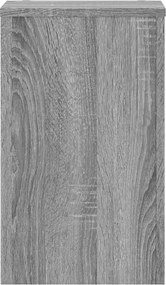 vidaXL Βάσεις Φυτών 2 Τεμ. Γκρι Sonoma 30x30x50 εκ. Επεξεργασμένο Ξύλο