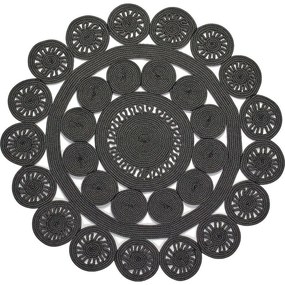 Χαλί Alyssa Black/Grey 2B Round Carpet Couture 162X162cm Round