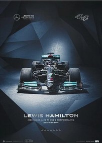 Εκτύπωση τέχνης MERCEDES-AMG PETRONAS F1 TEAM - LEWIS HAMILTON - 2021, Automobilist