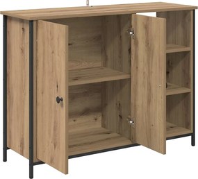 vidaXL Πλαϊνό γραφείο Artisan Oak 100 x 33 x 75 εκ Επεξεργασμένο ξύλο
