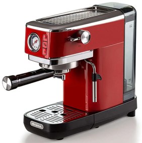 Καφετιέρα Espresso Slim Moderna 1381/13 1,1lt 1300W 15Bar Red Ariete Stainless Steel