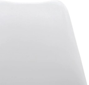 Καρέκλα Gaston PP-PU λευκό-φυσικό πόδι 43x51x75 εκ.