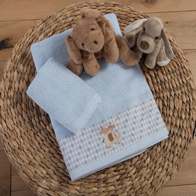 Πετσέτες Βρεφικές Favorite Toys (Σετ 2τμχ) Light Blue Nef-Nef Homeware Towels Set 70x140cm 100% Βαμβάκι