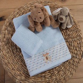 Πετσέτες Βρεφικές Favorite Toys (Σετ 2τμχ) Light Blue Nef-Nef Homeware Towels Set 70x140cm 100% Cotton