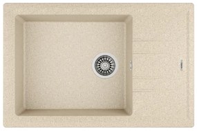 Teka Stone 60 S-TG 1C 1E Sandbeige Ένθετος Γρανιτένιος Νεροχύτης 60cm