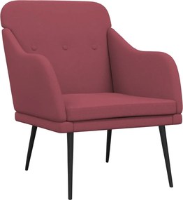 vidaXL Πολυθρόνα Μπορντό 63x76x80 εκ. Υφασμάτινη