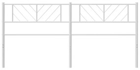 vidaXL Ανταλλακτικό κεφαλάρι Λευκό 200 εκ. Μεταλλικό