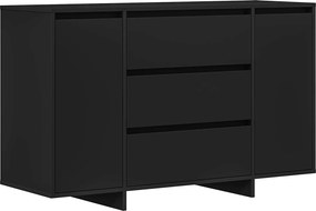 vidaXL Πλαϊνό γραφείο Μαύρο 120 x 41 x 75 εκ. Επεξεργασμένο ξύλο