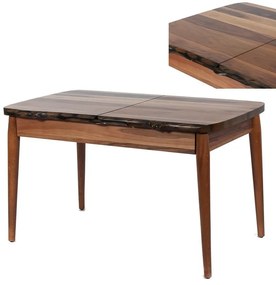 Artekko Irodsups Τραπέζι Επεκτεινόμενο Χρώμα Walnut (130x80x75)cm