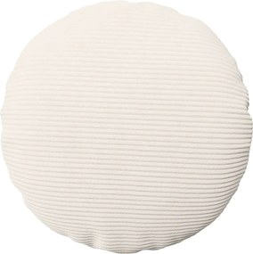 vidaXL Κάλυμμα Μαξιλαριού 6 pcs HEERLEN Κρεμ Ø 60 cm κορντουρόι