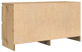 Έπιπλο Τηλεόρασης Artisian Δρυς 100x35x54 εκ Επεξεργασμένο Ξύλο - Καφέ