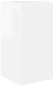 vidaXL Σετ επίπλου τηλεόρασης Επιτοίχιο 2 pcs Υψηλής γυαλάδας λευκό