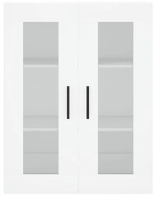 vidaXL Ντουλάπια Επιτοίχια 2 τεμ. Λευκά από Επεξεργασμένο Ξύλο