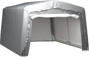 vidaXL Τέντα Αποθήκευσης Γκρι 370 x 370 εκ. Ατσάλινη