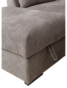 BILL ΚΑΝΑΠΕΣ ΚΡΕΒΑΤΙ ΓΩΝΙΑ ΑΡΙΣΤΕΡΗ TAUPE 241x173x94 - 70-0413
