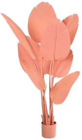 Τεχνητό Φυτό Strelitzia 20366 120cm Salmon Globostar Πολυαιθυλένιο,Ύφασμα