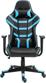 BF9050 Gaming Πολυθρόνα Γραφείου, Ανάκλιση Πλάτης έως 90°, Pu Μαύρο - Μπλε   1τμχ