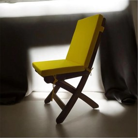 Stewehome μαξιλάρι καρέκλας με πλάτη Κίτρινο 40x80 cm
