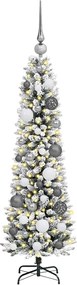 vidaXL Τεχνητό Χριστουγεννιάτικο Δέντρο με 150 LED Λευκό 120 cm
