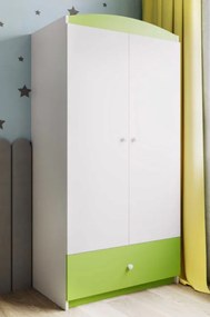 Ντουλάπα Babydreams δίφυλλη-Prasino