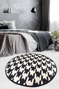 Χαλί Kazayagi 882CHL1132 Black-White Conceptum Hypnose 100X100cm Round