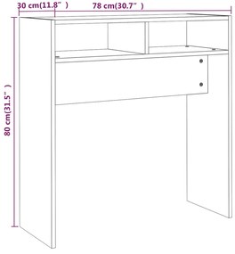 ΤΡΑΠΕΖΙ ΚΟΝΣΟΛΑ ΓΚΡΙ SONOMA 78 X 30 X 80 ΕΚ. ΕΠΕΞΕΡΓΑΣΜΕΝΟ ΞΥΛΟ 815937