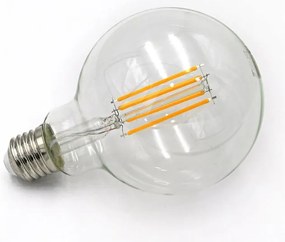 Adeleq Λάμπα Led Cog Globe Φ95 Διάφανο Ε27 12W 230V 2800k Θερμό 13-2711001200