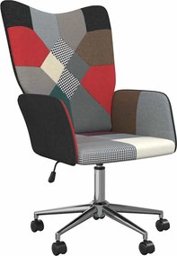 vidaXL Πολυθρόνα Relax Σχέδιο Patchwork Υφασμάτινη