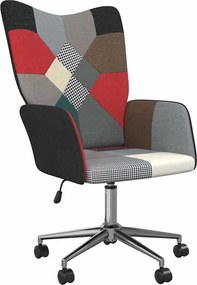 vidaXL Πολυθρόνα Relax Σχέδιο Patchwork Υφασμάτινη