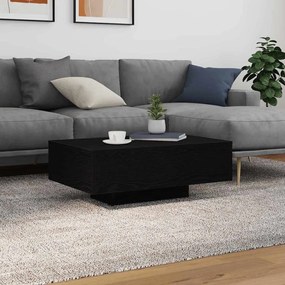 vidaXL Τραπεζάκι Σαλονιού με LED Φώτα Μαύρη Δρυς 85x55x31 εκ.