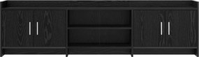 VidaXL Ντουλάπι TV 168 x 33 x 47 εκ. Μαύρη Δρυς Επεξεργασμένο Ξύλο