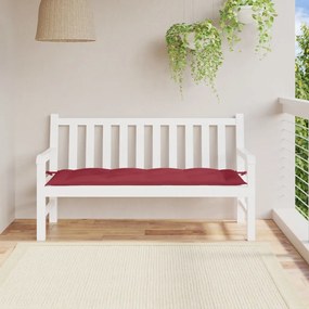 vidaXL Μαξιλάρι Πάγκου Κήπου Μπορντό 150x50x7 εκ. Ύφασμα Oxford