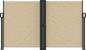 vidaXL Σκίαστρο Πλαϊνό Συρόμενο Μπεζ 140 x 1000 εκ.