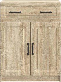 vidaXL Πλαϊνό γραφείο με συρτάρι Sonoma Δρυς 66 x 34,5 x 87 εκ.