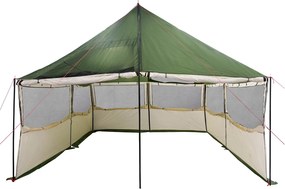 vidaXL Οικογενειακή Σκηνή Πράσινο 450 x 400 x 265 εκ