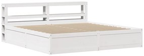 vidaXL Πλαίσιο Κρεβατιού με Κεφαλάρι 180x200 εκ. από Μασίφ Ξύλο Πεύκου