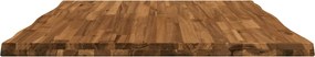 vidaXL Επιφάνεια Τραπεζιού Live Edge 90 x 80 x 3,2 cm Ορθογώνιος