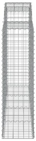 vidaXL Συρματοκιβώτια Τοξωτά 13 τεμ. 200x50x140/160 εκ. Γαλβαν. Ατσάλι