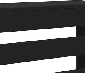 vidaXL Κάλυμμα Καλοριφέρ Μαύρο 175x20x82 εκ. από Επεξεργασμένο Ξύλο