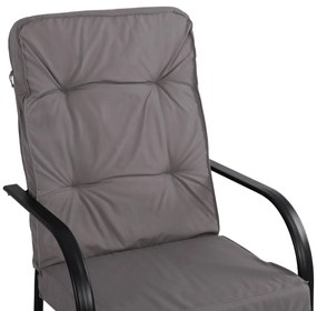 Καρέκλα - Πολυθρόνα ENDIKA C5680.01 Μεταλλική Γκρί με Μαξιλάρι 60x71x105Υ εκ. 60x71x105 εκ.