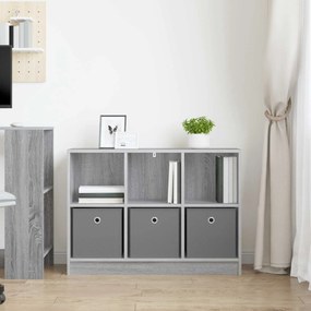 vidaXL Πλαϊνό γραφείο Γκρίζο Σονομα 88,5 x 27,5 x 63,5 εκ