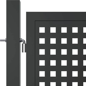 vidaXL Πόρτα Κήπου Ανθρακί 300x175 εκ. Ατσάλι