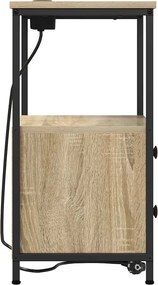 vidaXL Κομοδίνο Δρύς Sonoma 40 x 31 x 60 εκ. Επεξεργασμένο ξύλο
