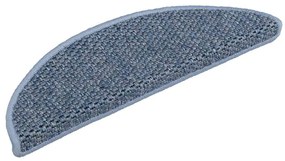 vidaXL Πατάκια Σκάλας Αυτοκόλλητα 30 τεμ. Όψη Σιζάλ Μπλε 56x17x3 εκ.