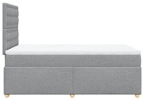 ΚΡΕΒΑΤΙ BOXSPRING ΜΕ ΣΤΡΩΜΑ ΑΝΟΙΧΤΟ ΓΚΡΙ 120X190 ΕΚ. ΥΦΑΣΜΑΤΙΝΟ 3293533