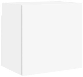 Έπιπλο Τοίχου Τηλεόρασης Λευκό 40,5x30x40 εκ. από Επεξ. Ξύλο - Λευκό