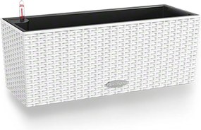 Βάζο Λουλουδιών Lechuza Λευκό Μαύρο πολυπροπυλένιο