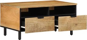 vidaXL Τραπεζάκι σαλονιού καφέ 80x54x40 cm μασίφ ξύλο Mango