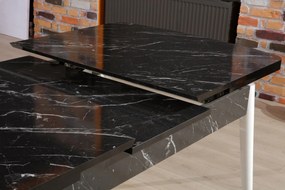 Extendable Dining Table Bendir - White Black
White